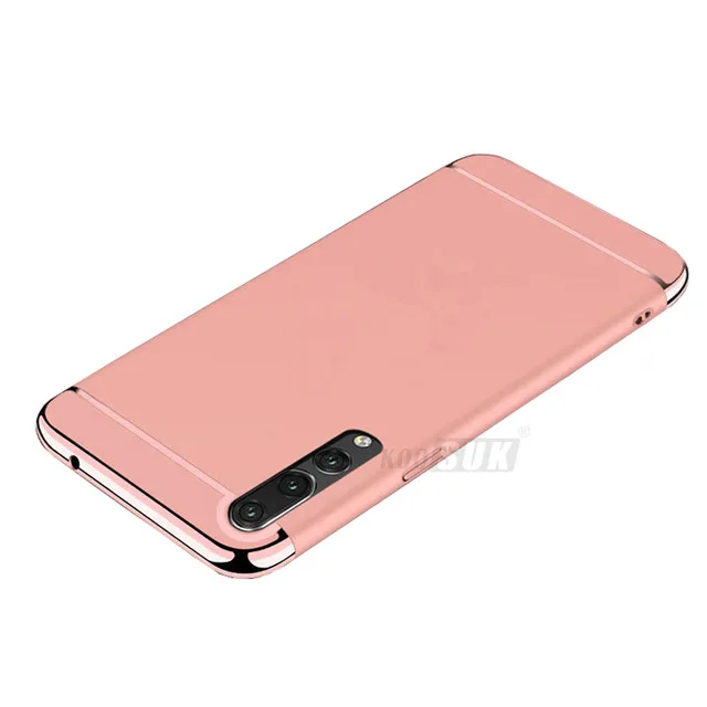 Розовый Чехол для samsung Galaxy A7, чехол, 3 в 1, pc, жесткий чехол для телефона, чехлы для телефона с покрытием для samsung A7, Coque SM-A750 - Цвет: Розовый