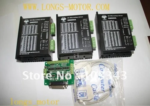 3-осевой Драйвер шагового двигателя Nema23 34 7.8A 256micsteps DM860A CNC Kit controller | Обустройство