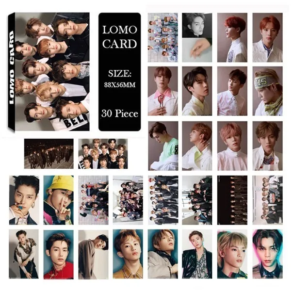 NCT-1 LOMO Card KPOP BIGBANG/EXO/BLACKPINK/GOT7/IKON/RED VELVET/SJ/NCT127/IZONE/TXT/TWICE/MONSTAX/Album Small Cards Photo Photocard - Цвет: NCT-1