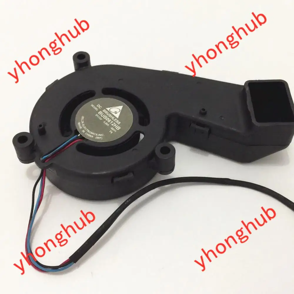 3-проводной охлаждающий вентилятор для серверного проектора Delta Electronics BUB0612HB D825mX DC 12 В 0.20A