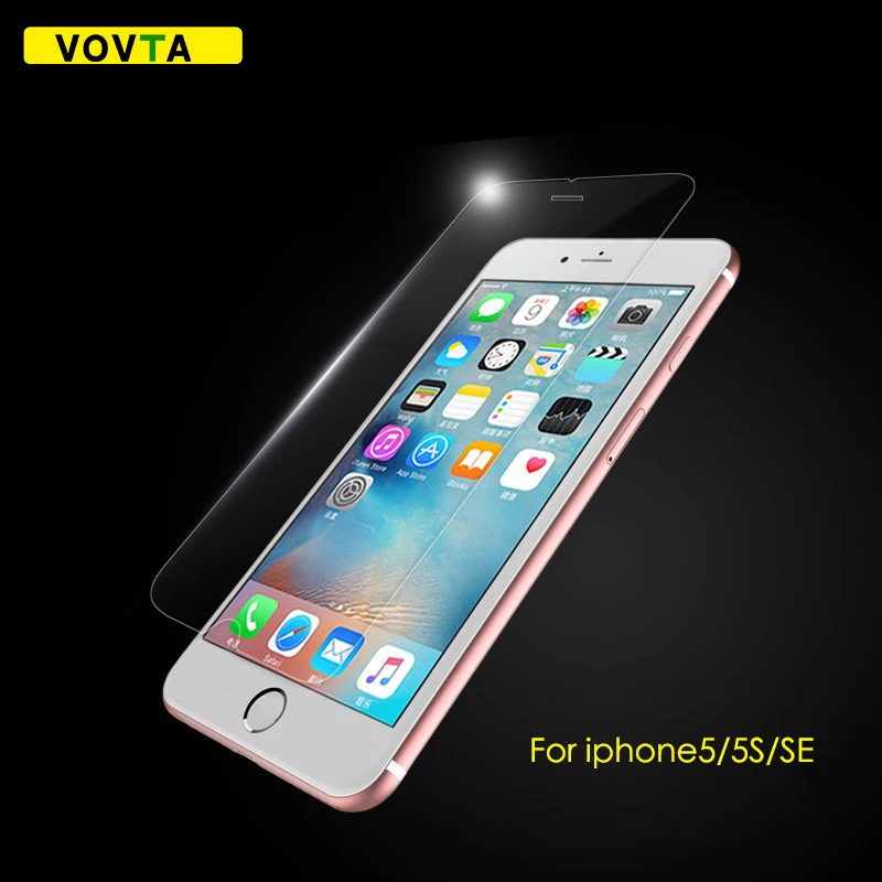 VOVTA 5s стекло для iPhone 6 7 6s на закаленная пленка защита 9 H протектор экрана se 8 5 X