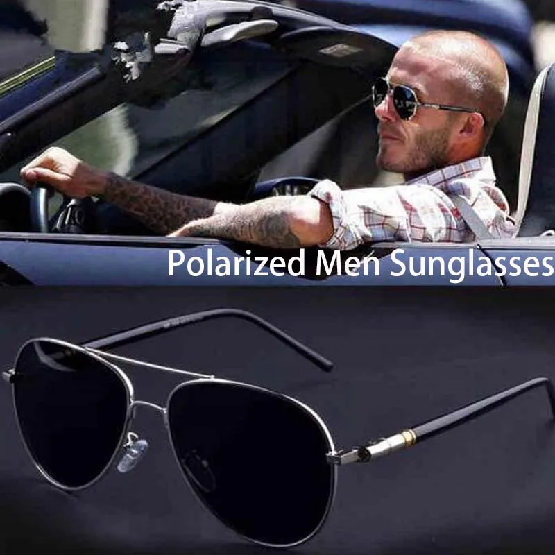 Men's Sunglasses Brand Designer Pilot Polarized Male Sun Glasses Eyeglasses gafas oculos de sol masculino For Man Driver | Автомобили