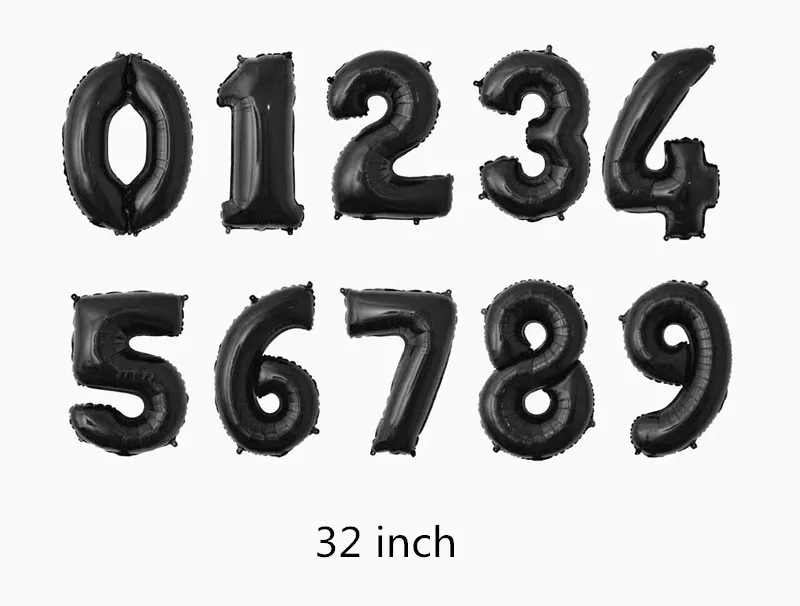 32 дюймовые новые красные черные цифры фотообои украшение вечерние свадьбы