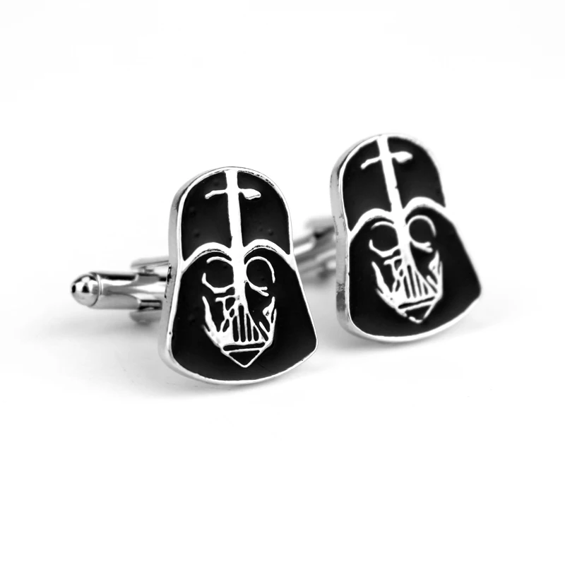 Новые серебряные запонки Звездные войны робот BB8 R2D2 боец рыцарь зарядное устройство галстук запонки мужские и wo подарки - Окраска металла: C11