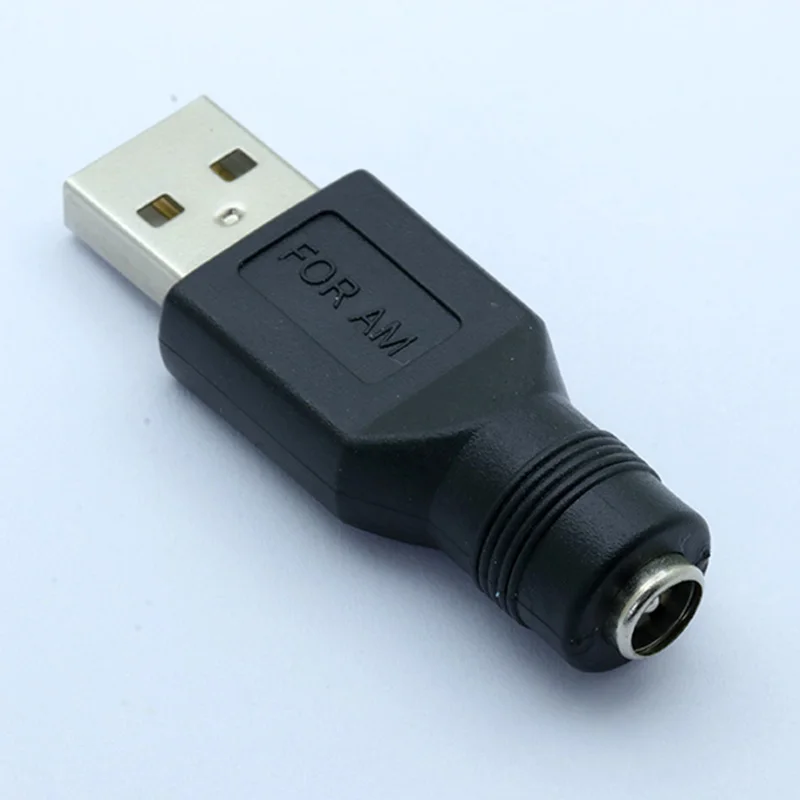 1pc USB A Type Male Plug to 5521 DC Connector 2.1*5.5mm Power Jack Conector 5.5x2.1 adapter High quality | Обустройство дома