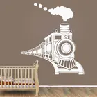Мультфильм Поезд настенные наклейки для маленьких детей мальчиков спальня Игрушка поезд виниловая настенная наклейка в детскую комнату украшения DIY K534