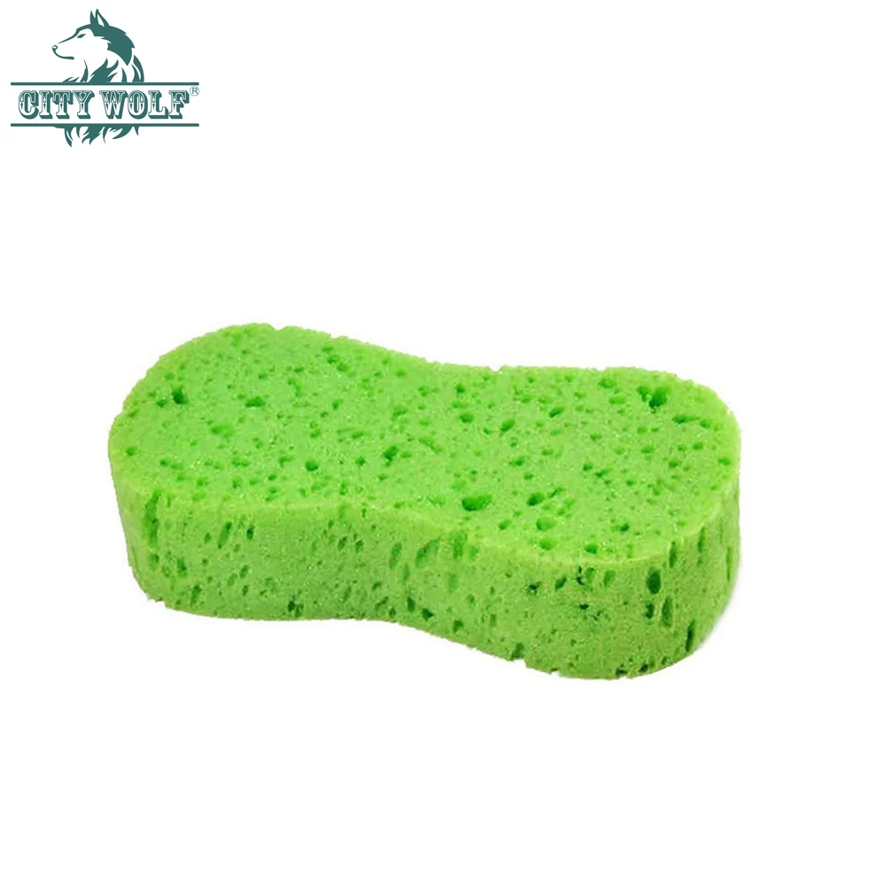

car wash honeycomb sponge high density vacuum compressed sponge car cleaning accessory city wolf