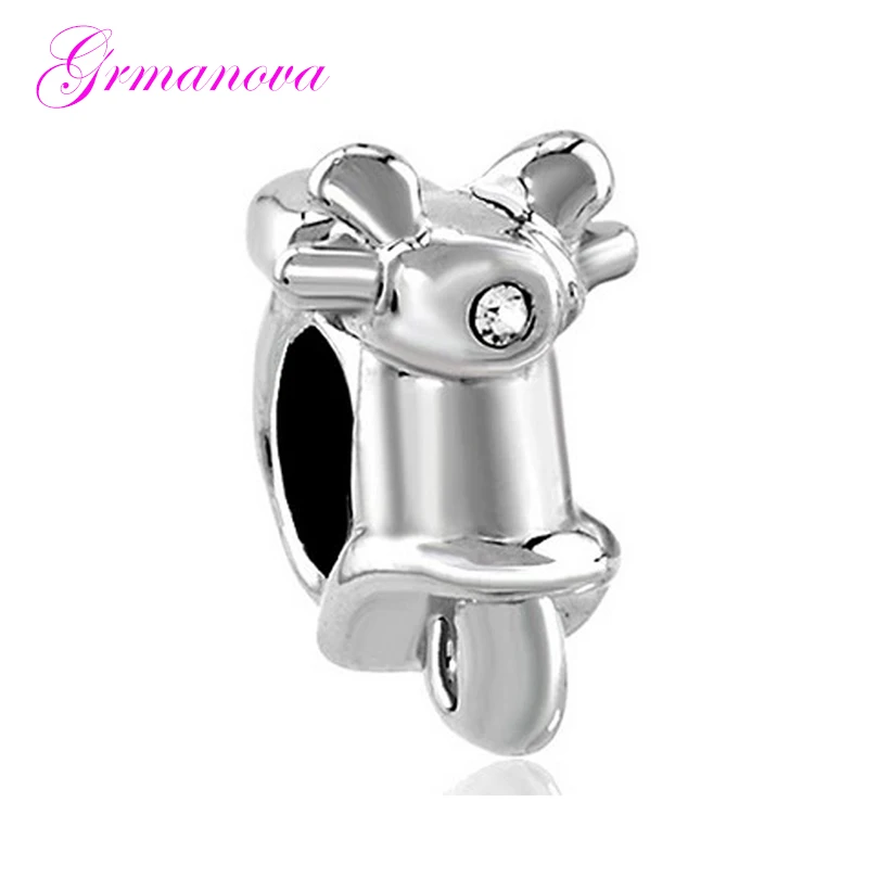 

White crystal ladies motorcycle beads DIY jewelry classic pop accessories amulet Fit Pandora Bracelet Women's DIY Jewelry