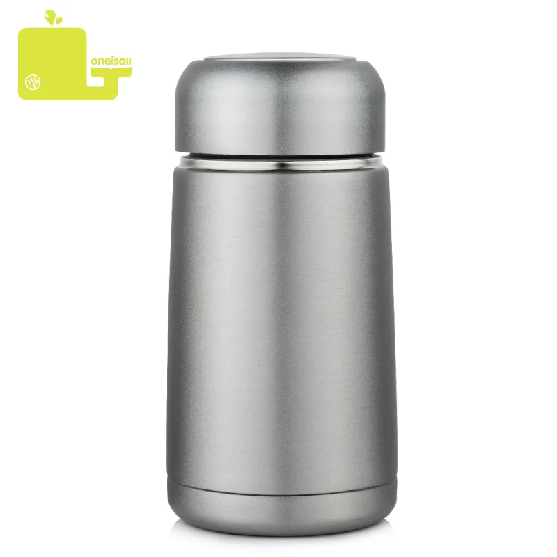 

ONEISALL 300ml Thermos Cup Vacuum Flasks Water Bottle Portable Drinkware Coffee Mug For Car Brief Style Thermal