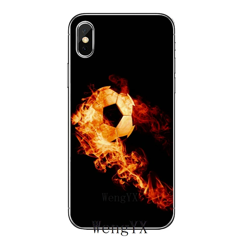 Для Nokia 2,1 3 3,1 5 5,1 6 7 plus, 8, 9, htc один A9 M10 M8 M9 E9 Desire U11 футбольного мяча на воде огонь спортивные мягкий чехол - Цвет: fire-sports-A-10