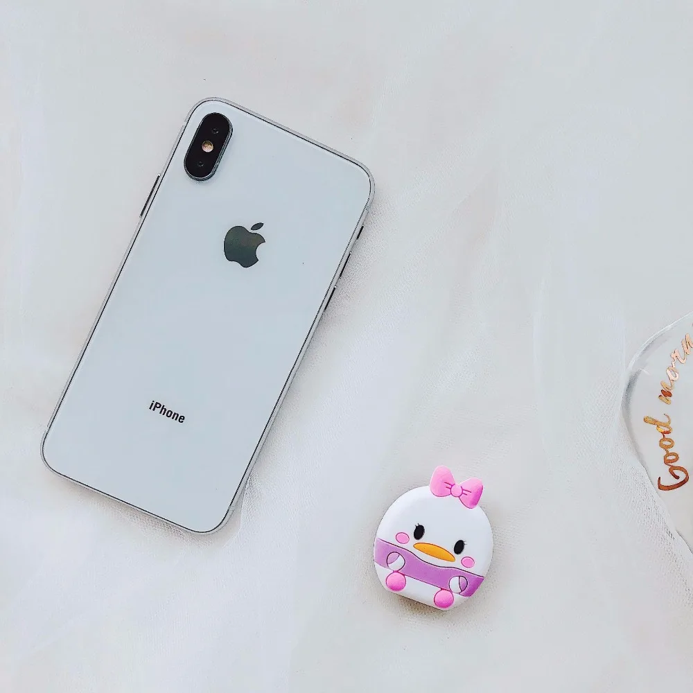 100pcs wholesale kt cat Universal Mobile Bracket Cute Airbag Phone Expanding Stand Stitch mouse cat cartoon Finger Holder