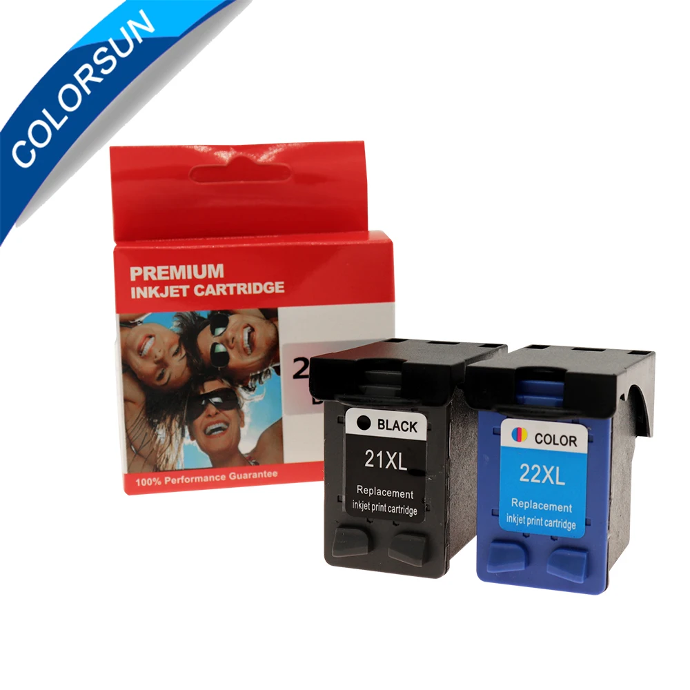 Картридж для чернил Colorsun 21 22 сменный картридж HP xl Deskjet F2180 F2200 F2280 F4180 F300 F380 380