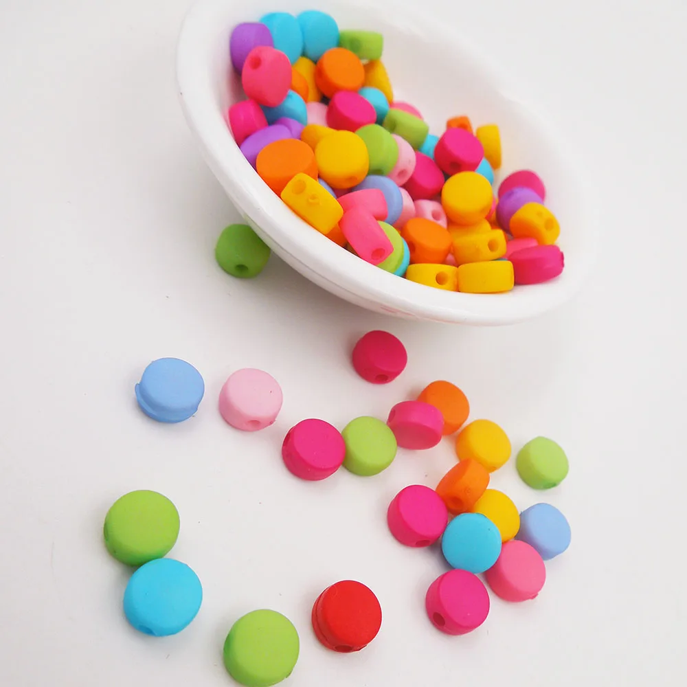 80pcs DIY Acrylic candy color shell beads Round for Making necklace bracelet accessories diy kid gift | Украшения и аксессуары