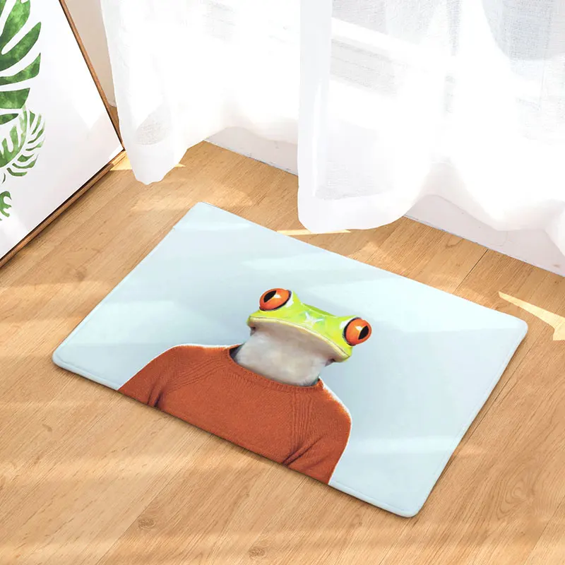 Monily противоскользящие Водонепроницаемый пол Коврики собака лиса Орел лягушка