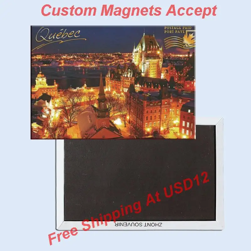 SOUVEMAG 78*54 мм Канада Квебек винтажные открытки магнит на холодильник 20024|fridge