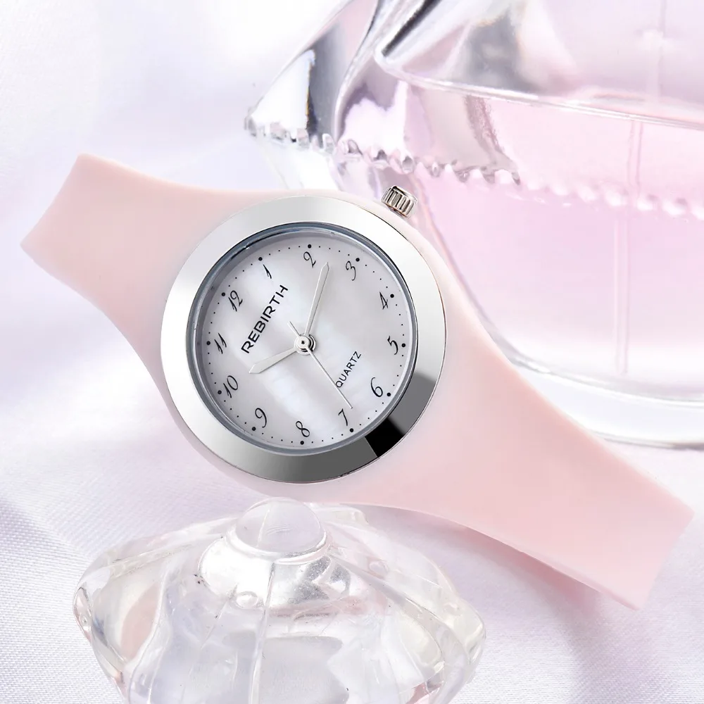 Женские спортивные часы REBIRTH силиконовые наручные часы-шкатулка для часов 2018 |