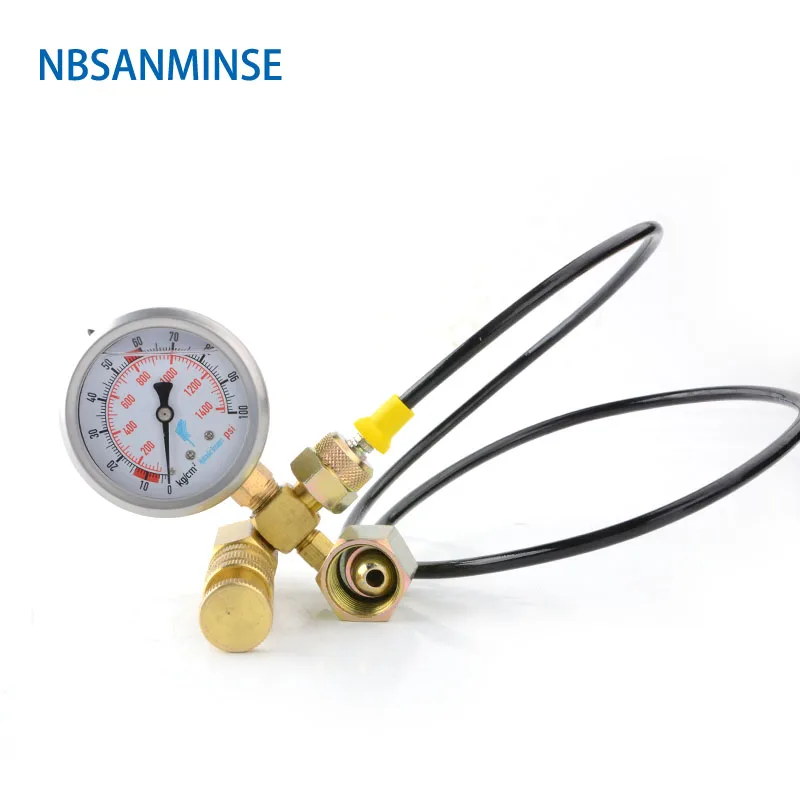 NBSANMINSE SMT02 gague диаметр 63 мм трубка G 3/8 м 5/8 азот Mig Tig разбивающий молоток зарядные