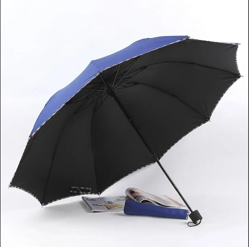 Недорогой складной зонт от дождя водонепроницаемый для мужчин Ветрозащитный