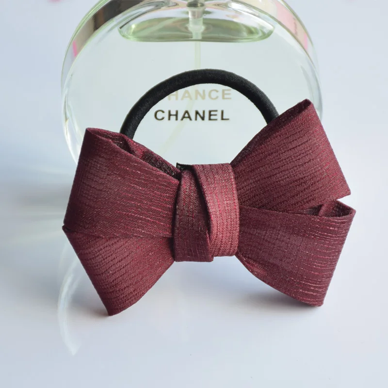 Новые модные эластичные резинки для волос в полоску с рисунком бабочки