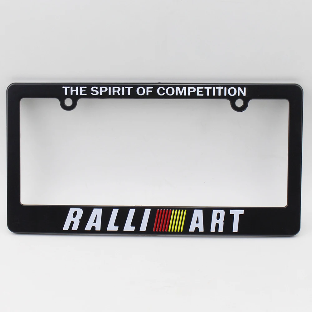 Оптовая продажа 10 шт./лот JDM Rilliart mugen ABS черный Автомобильный номерной знак рамки