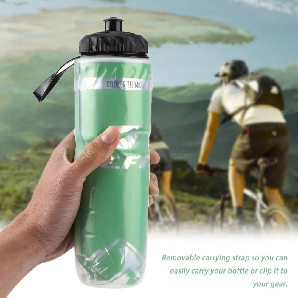 710 мл 24oz Портативный открытый изоляцией из нержавеющей стали бутылки велосипед