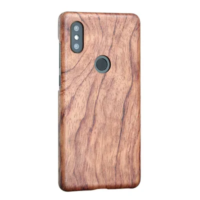 Rosewood Натуральный Деревянный чехол для телефона для Xiaomi mi Mix 2S mi x2S чехол Чехол бамбук/орех/палисандр/Черное ледяное дерево/оболочка 5,9" mi x2S - Цвет: Rosewood
