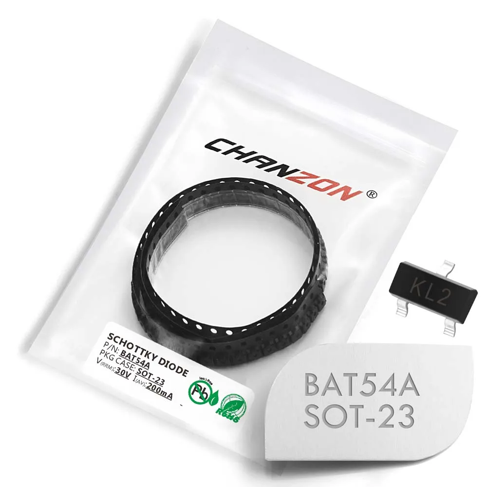 (100 шт.) выпрямительные диоды BAT54A SMD Schottky с барьером 200 мА 30 в SOT 23 (SOT 3) 0 2 а