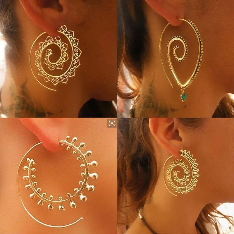Женские серьги кольца Bohemia круглые медные модные кольца|fashion hoop earrings|hoop earringsearrings