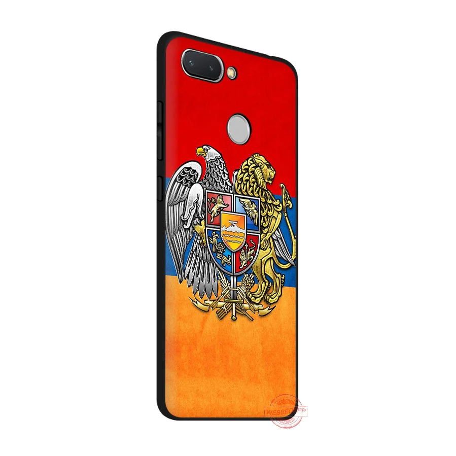 WEBBEDEPP Armenia russia Flag coat of arms Soft Phone Case for Redmi Note 8 7 6 5 Pro 4A 5A 6A 4X Plus S2 Go Cases | Мобильные