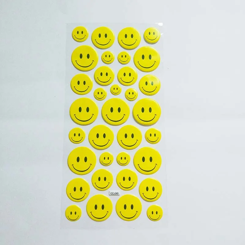 Мультяшные наклейки с улыбающимся лицом игрушки для детей аксессуары