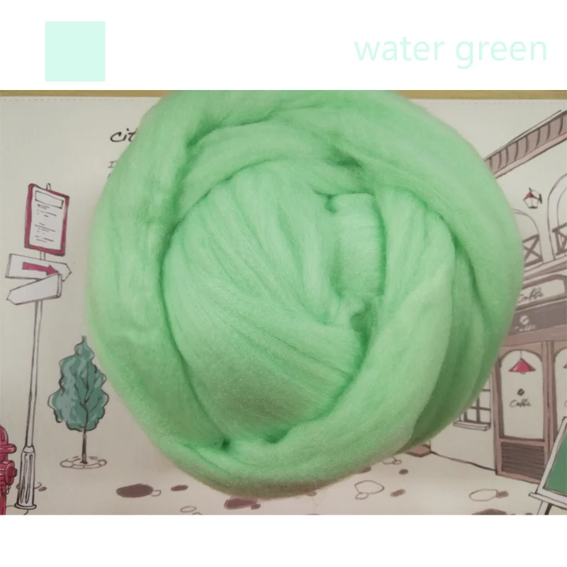 water green 500 г шерстяная пряжа 20 цветов шерстяная пряжа вязание игла шерсть вязание пряжа шарф крючком ручная работа большой толстый свитер Одеяло шапка - Цвет: water green