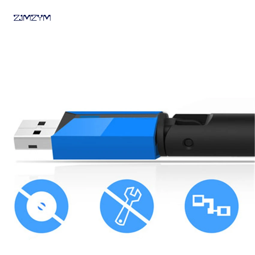 USB Wifi адаптер 600 Мбит/с двухдиапазонный с высоким коэффициентом усиления