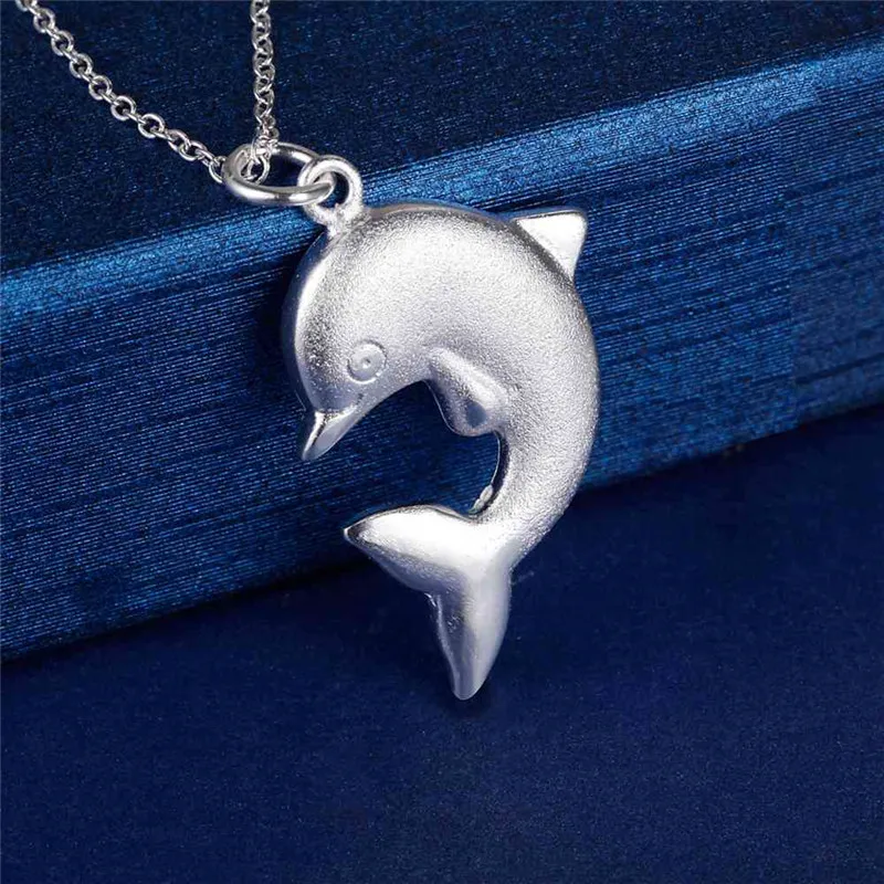 Женское Ожерелье из чистого серебра 925 пробы модное ювелирное ожерелье с кулоном