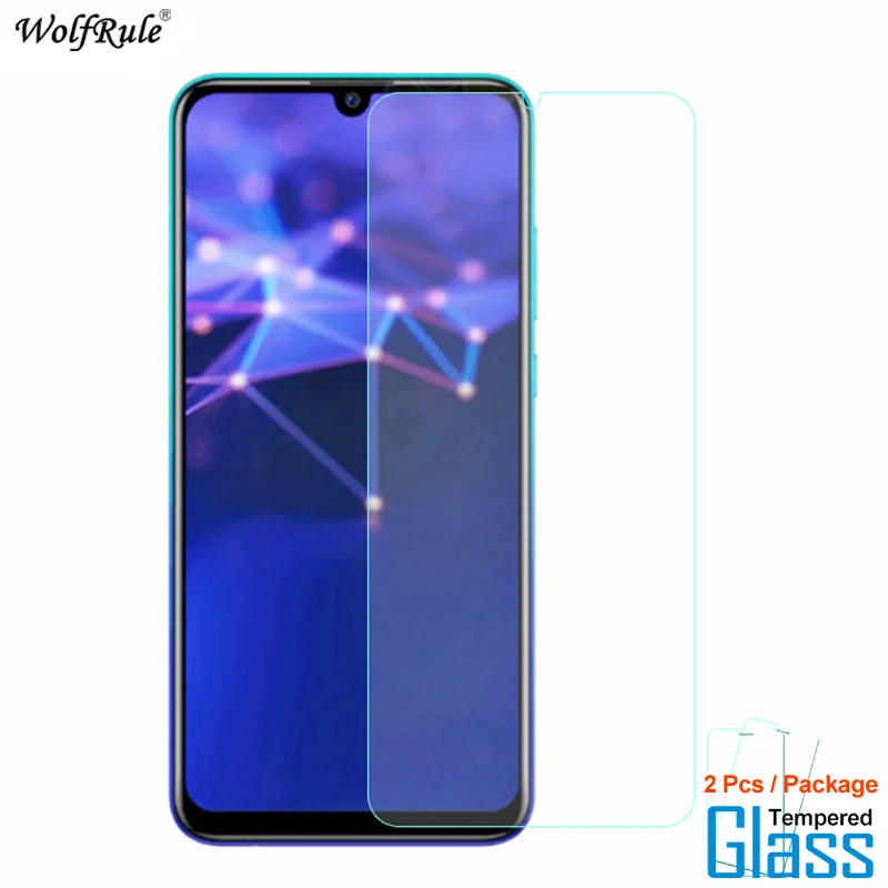 Protector de pantalla de vidrio templado para Huawei P Smart 2019, pel&iacute;cula protectora de vidrio para tel&eacute;fono, 2 uds.-0