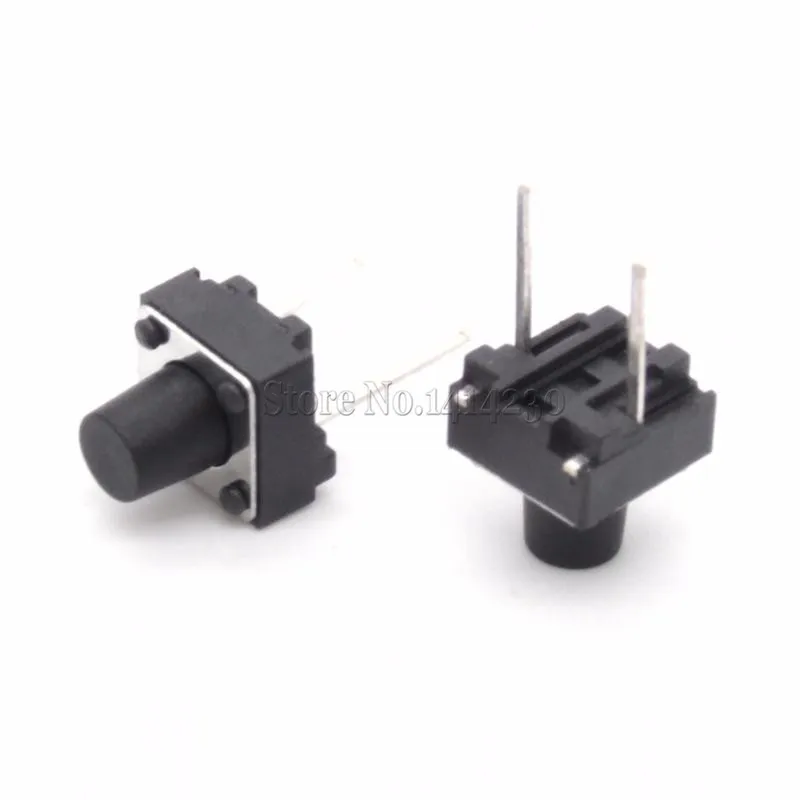 

1000Pcs Tactile Switch Momentary Tact 6x6x7 6*6*7mm Middle pin 2pins