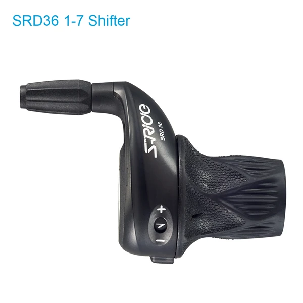 Black 1-7 Shifter S-Ride MTB велосипед 3x7 Скорость Twist Shifter левый и правый Twist Grip Шестерня шифтеры велосипед пружинное переключение подходит для Shimano SL-RS25 - Цвет: Black 1-7 Shifter