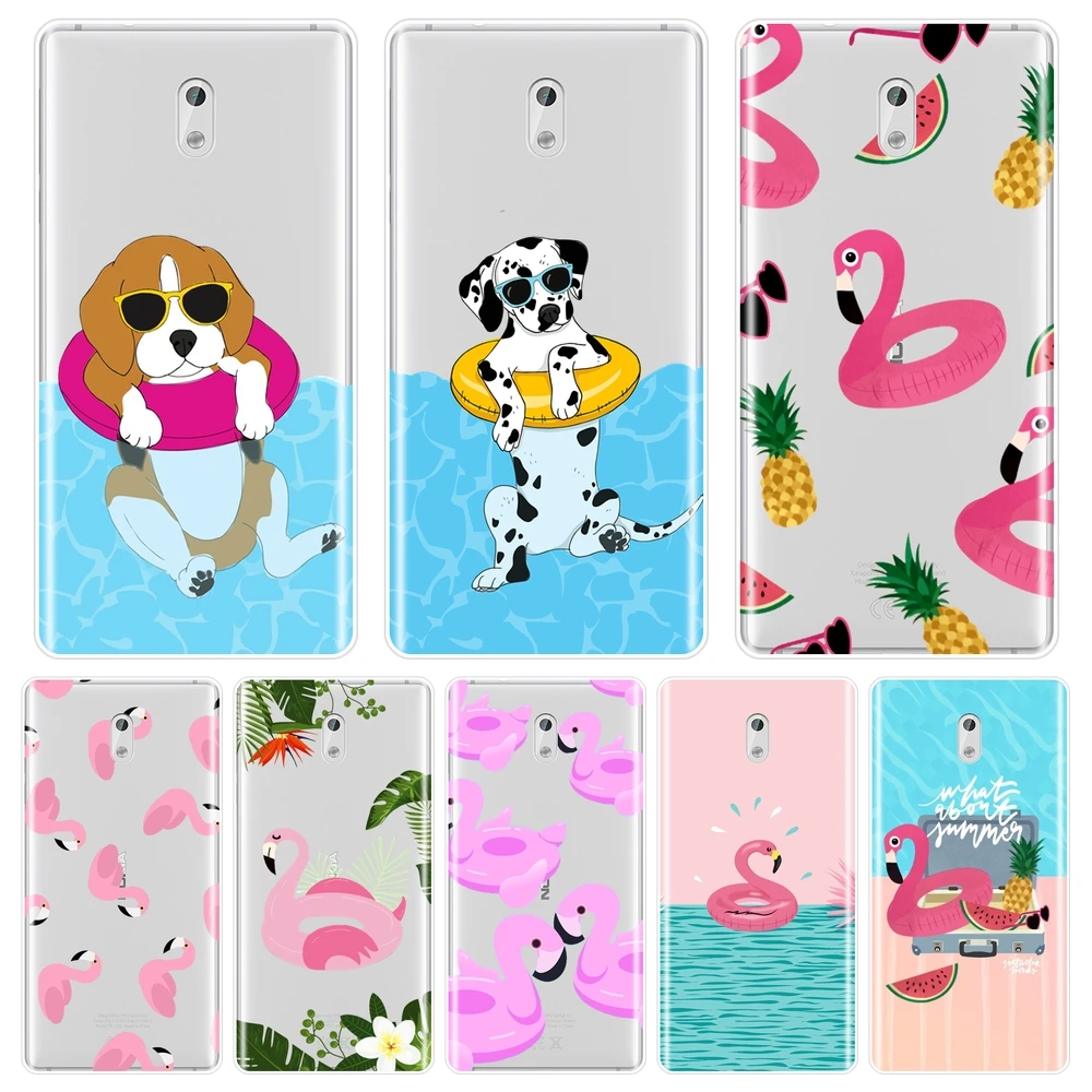 Задняя крышка из ТПУ для Nokia X6 7 Plus силиконовый мягкий чехол телефона с рисунком