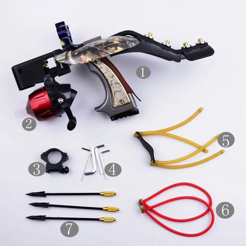 

Fish Slingshot with Red Laser Shooting Fish Artifacts Recurve Bow for Outdoor Hunting Shooting Fish Outdoor Fitness