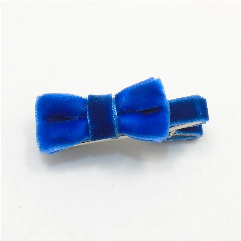 20 шт./лот Бархатная мини заколка для волос модная Осенняя велюровая зимняя супер