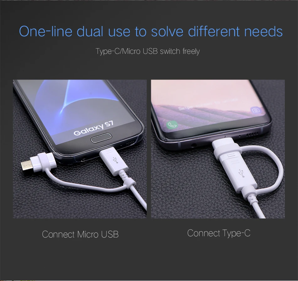 Samsung 2 в 1 микро USB Тип Кабеля C быстрой Зарядное устройство Note9 S8 S8 плюс note8 S9 S9 плюс C5pro C7pro C9pro S6 S7 край Note5