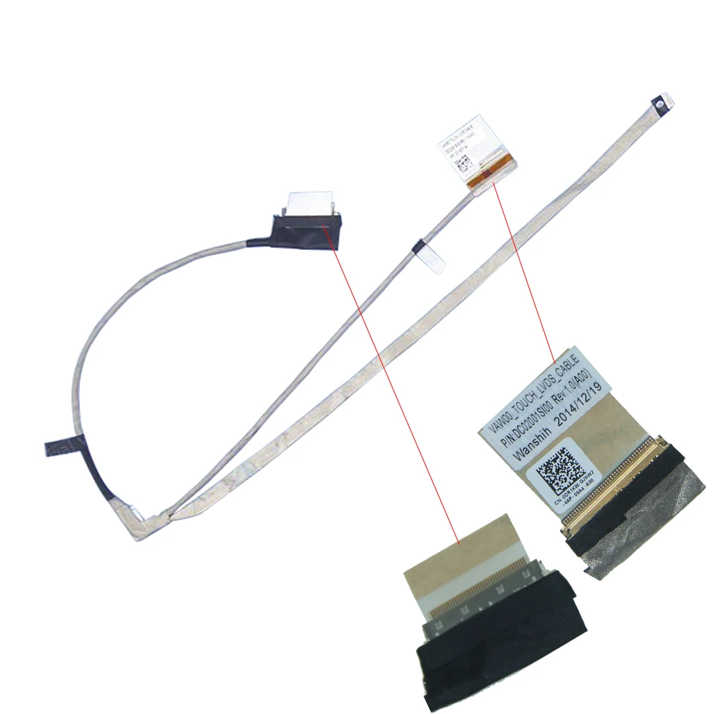 10 шт. гибкий ЖК-экран LVDs кабель DC02001SI00 DC02001N400 DC02001MG00 ЖК-кабель для Dell 3521 5521 3537 3737 5537