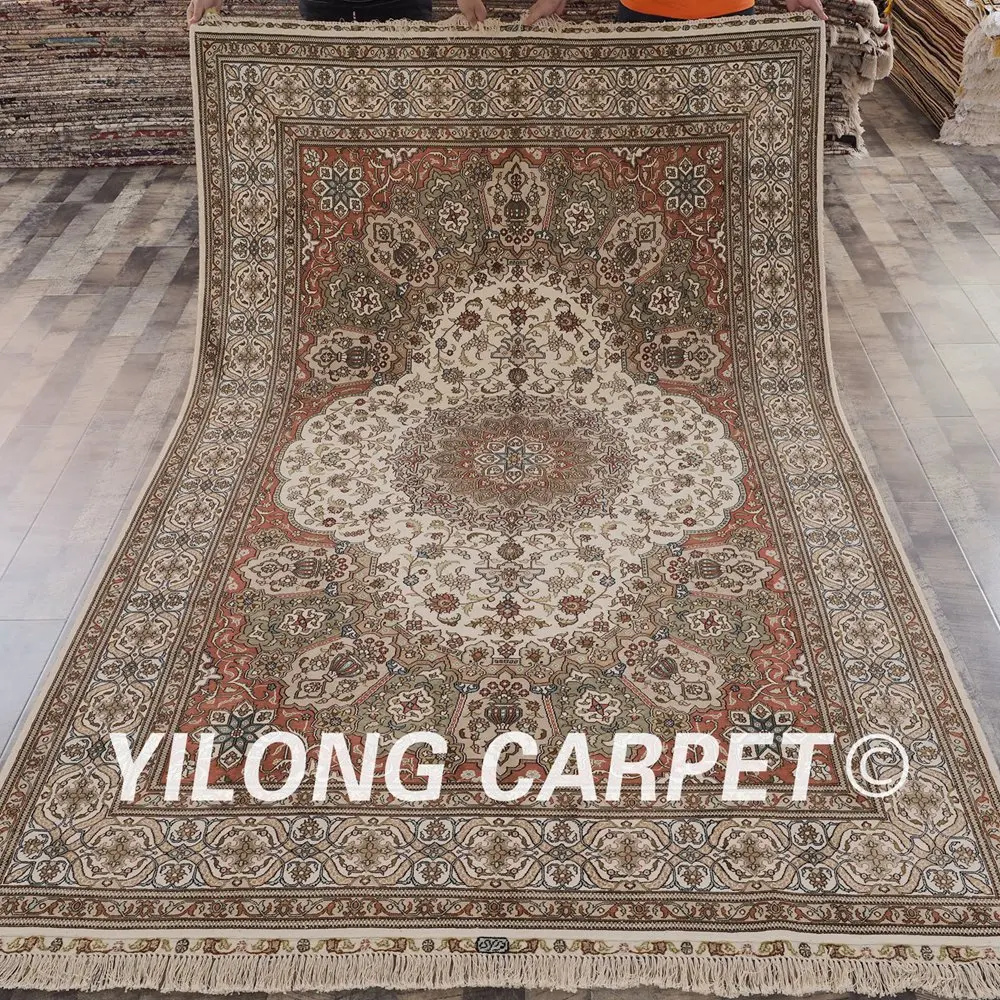 YILONG 6 'x 9' изысканный цветочный классический ручной вязаный ковер для гостиной
