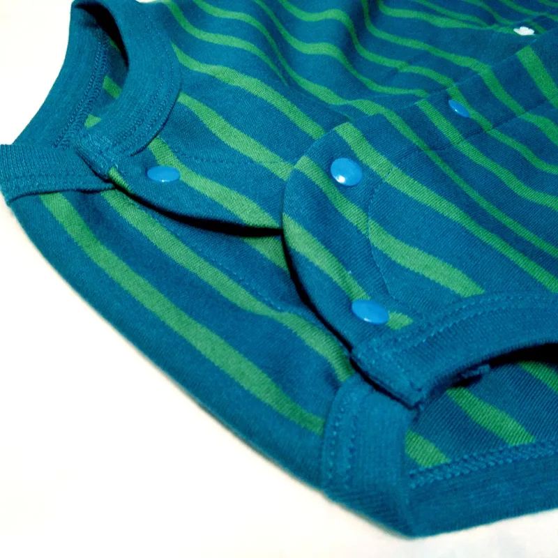 Autumn Winter Baby Clothing Sets Striped cotton rompers + corduroy overalls 2 pcs sets green girls boys Suit infant clothes | Детская