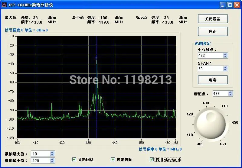 Портативный анализатор спектра диапазона 433 м универсальный тестер | Инструменты