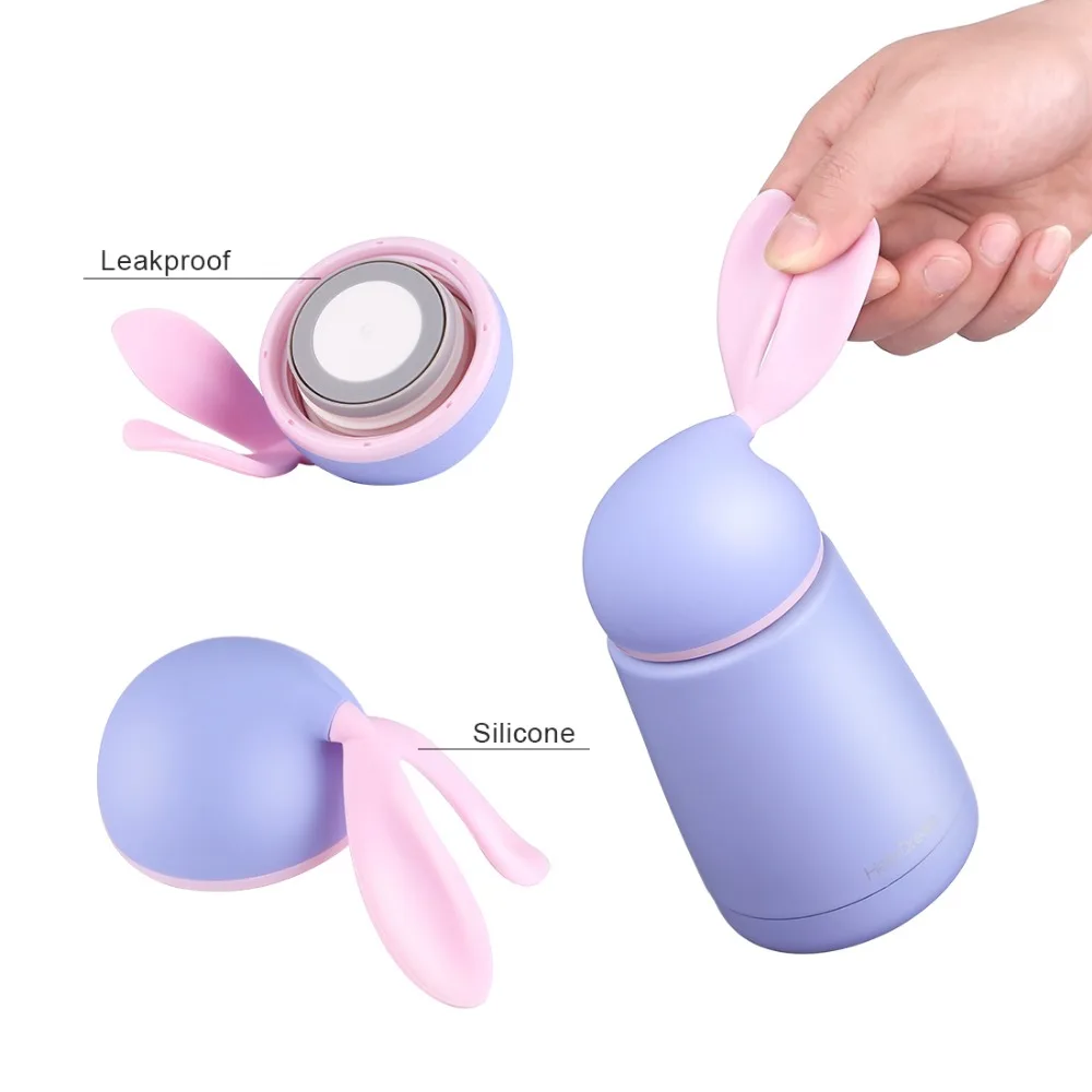 Мини портативный термос в форме кролика вакуумная кофейная кружка с изоляцией