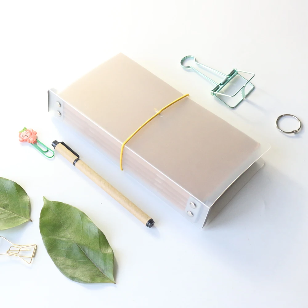 Классический блокнот Domikee из полипропилена прозрачный шнурок журнал