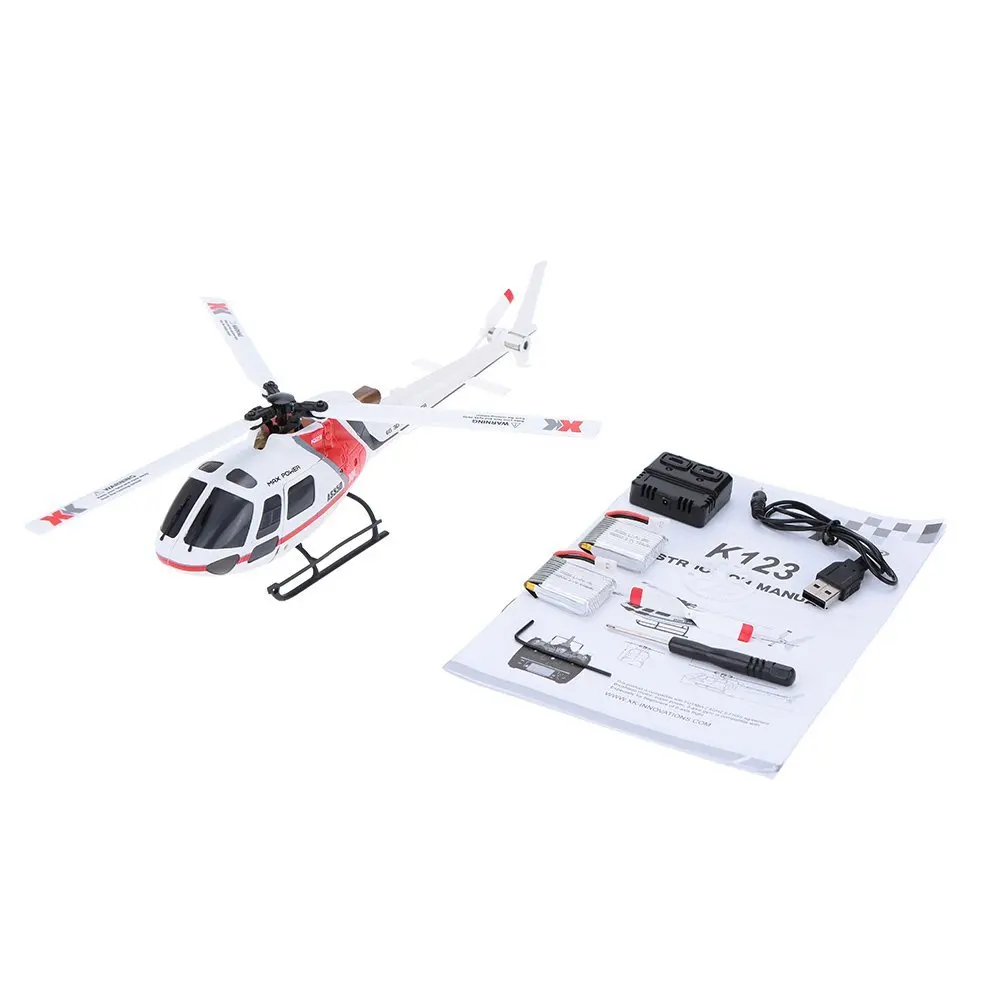 БНФ модель Original XK AS350 K123-B 6CH 3D 6G System Brushless Motor BNF RC вертолет | Игрушки и хобби