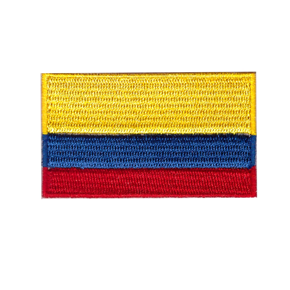 South American flag embroidery iron on patches for clothing