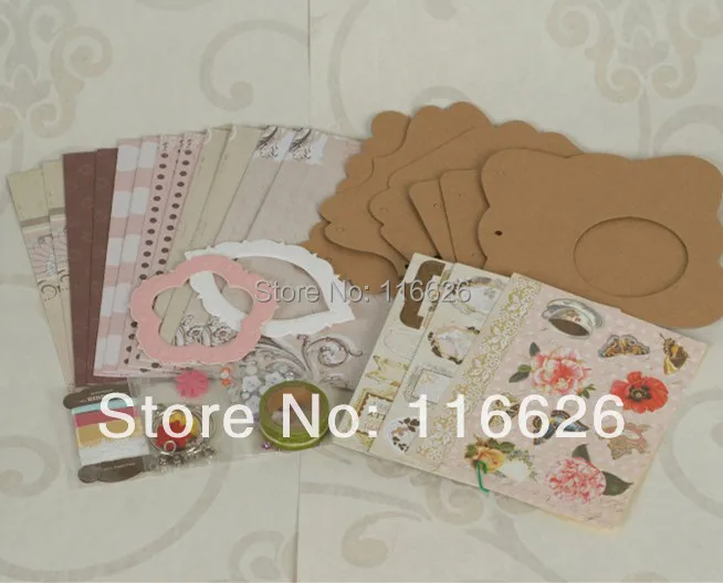 ENOGREETING 6 ''DIY Набор бумаги с декоративной бумагой Женские аксессуары для