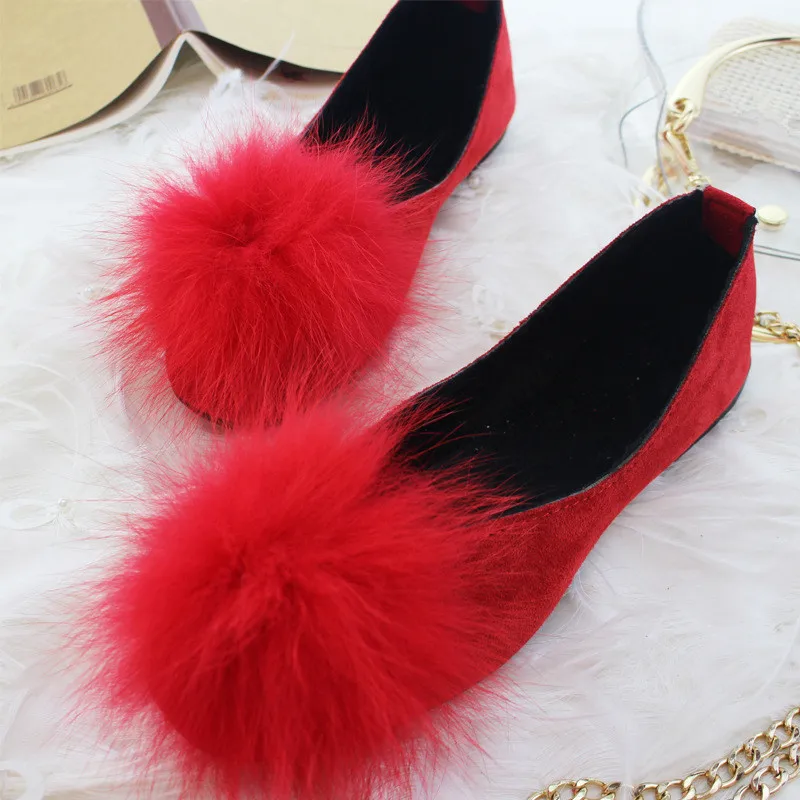 Женские туфли на плоской подошве с мехом Размеры 35 42|Обувь без каблука| |